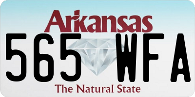 AR license plate 565WFA