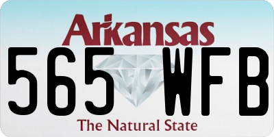 AR license plate 565WFB