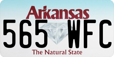 AR license plate 565WFC