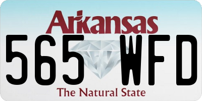 AR license plate 565WFD
