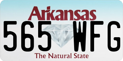 AR license plate 565WFG