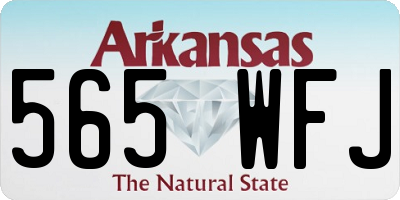 AR license plate 565WFJ