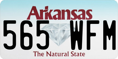 AR license plate 565WFM