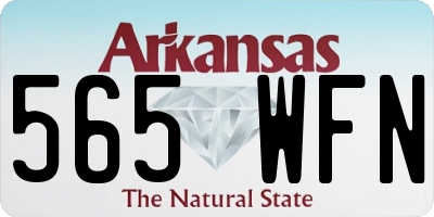 AR license plate 565WFN