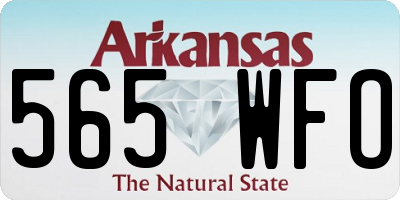 AR license plate 565WFO