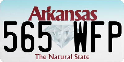 AR license plate 565WFP