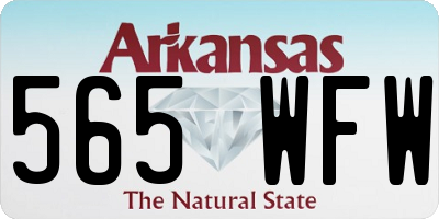 AR license plate 565WFW
