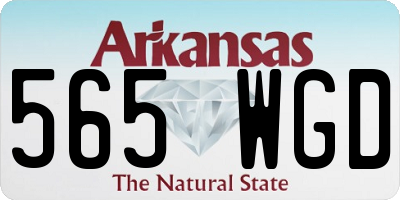 AR license plate 565WGD