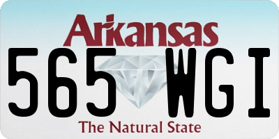 AR license plate 565WGI