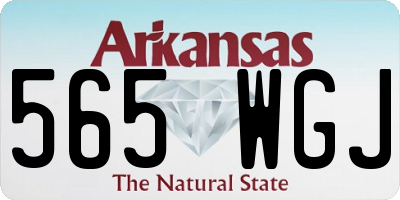 AR license plate 565WGJ