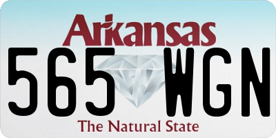 AR license plate 565WGN