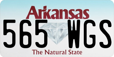 AR license plate 565WGS