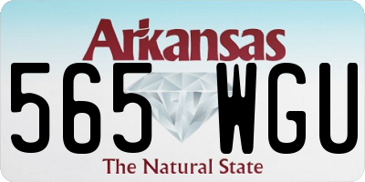 AR license plate 565WGU