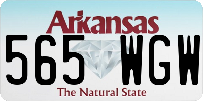 AR license plate 565WGW