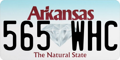 AR license plate 565WHC