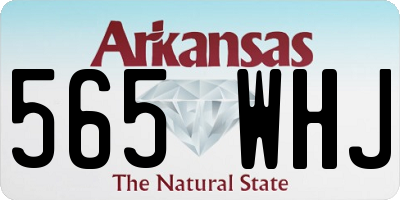 AR license plate 565WHJ