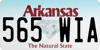 AR license plate 565WIA