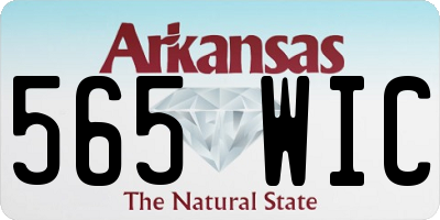 AR license plate 565WIC