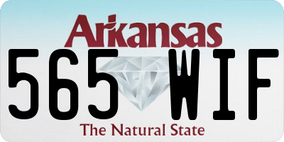 AR license plate 565WIF