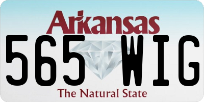 AR license plate 565WIG