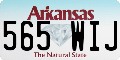 AR license plate 565WIJ