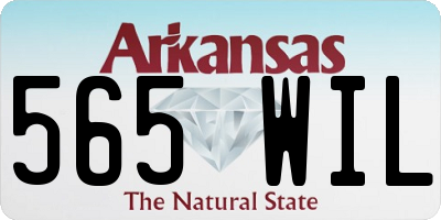 AR license plate 565WIL