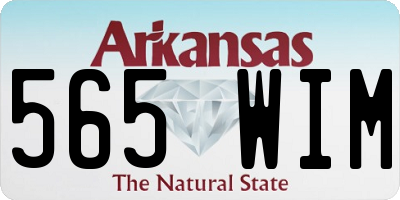 AR license plate 565WIM