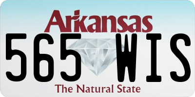 AR license plate 565WIS