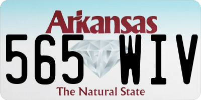 AR license plate 565WIV