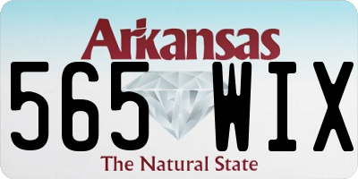AR license plate 565WIX