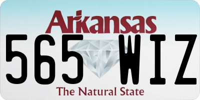 AR license plate 565WIZ
