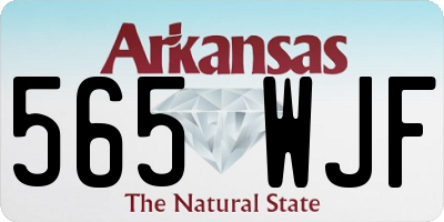 AR license plate 565WJF