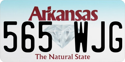 AR license plate 565WJG