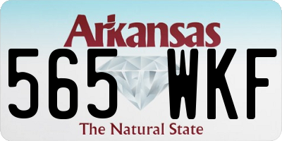 AR license plate 565WKF
