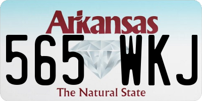 AR license plate 565WKJ
