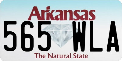 AR license plate 565WLA