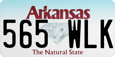 AR license plate 565WLK