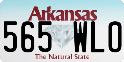 AR license plate 565WLO