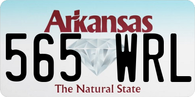 AR license plate 565WRL