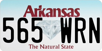 AR license plate 565WRN