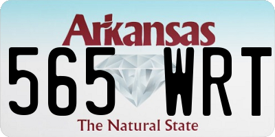 AR license plate 565WRT