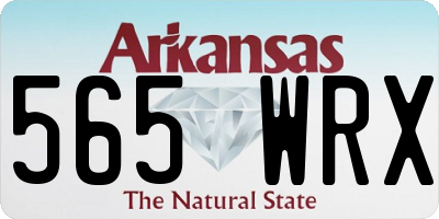 AR license plate 565WRX
