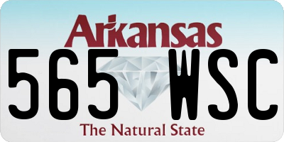 AR license plate 565WSC