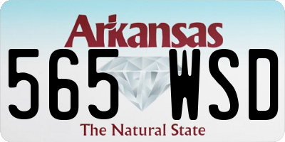 AR license plate 565WSD