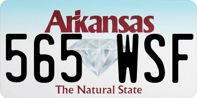 AR license plate 565WSF