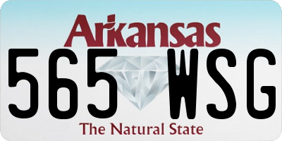 AR license plate 565WSG
