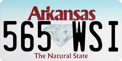 AR license plate 565WSI