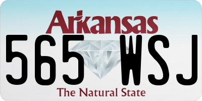AR license plate 565WSJ