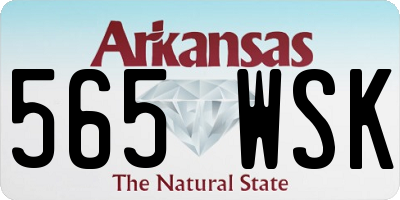 AR license plate 565WSK