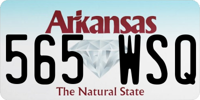 AR license plate 565WSQ